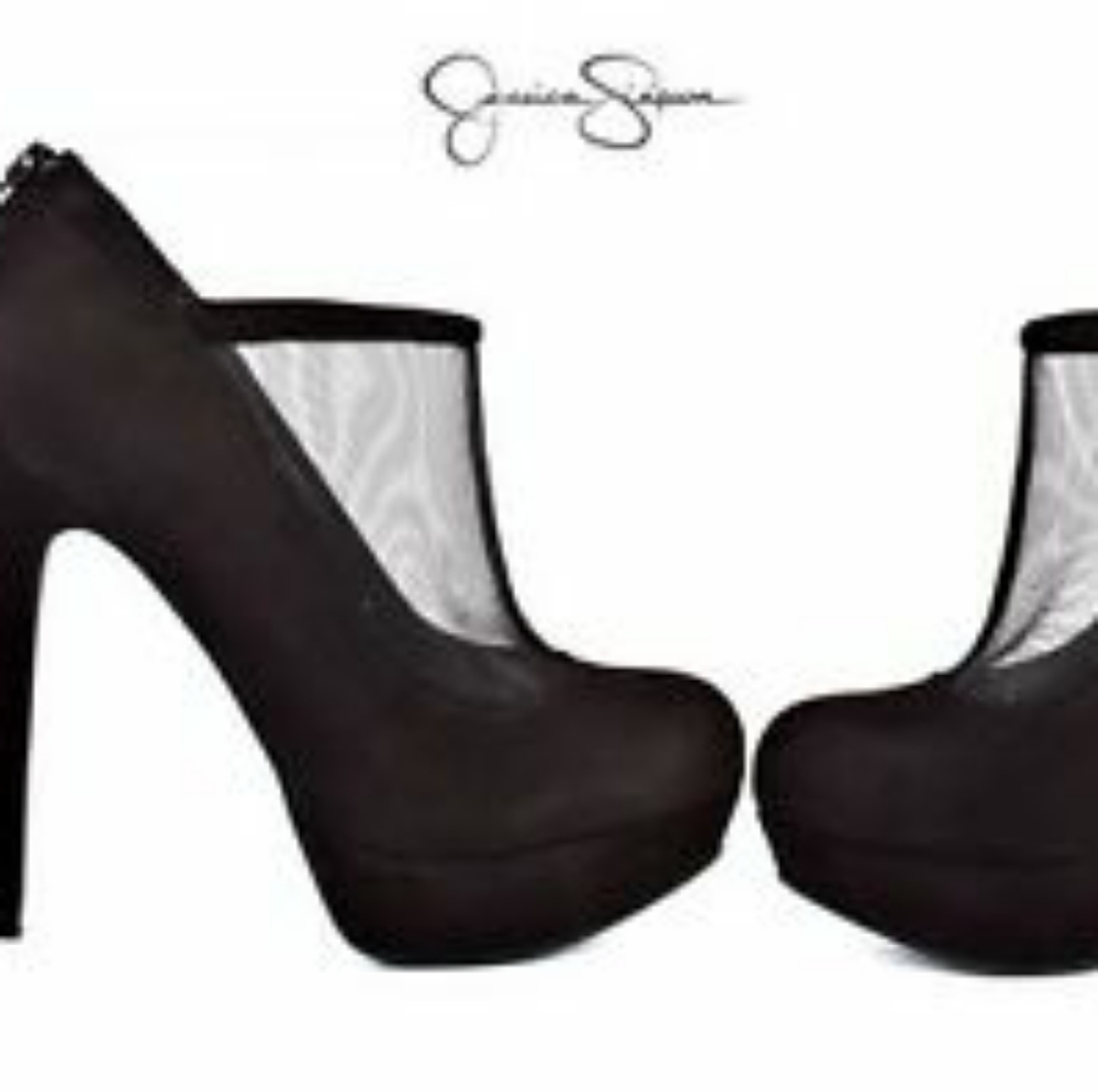 Jessica Simpson Mesh Top Booties